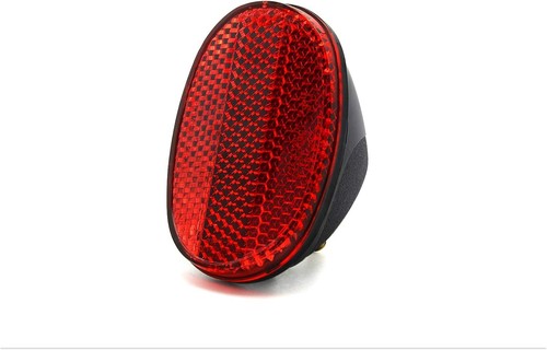 Red oval rear bicycle - red,