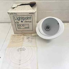 INDUSTRIAL WHITE EYEBALL DOWNLIGHT SPOTLIGHT RECESSED CEILING PAR38 190MM RDL108