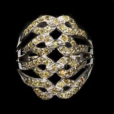 925 Sterling Silver Ring Round
