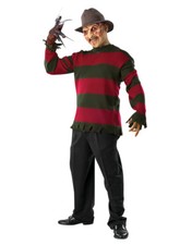 Nightmare On Elm Street Costume,Mens Freddy Krueger Deluxe Sweater,Std,Chest 44"