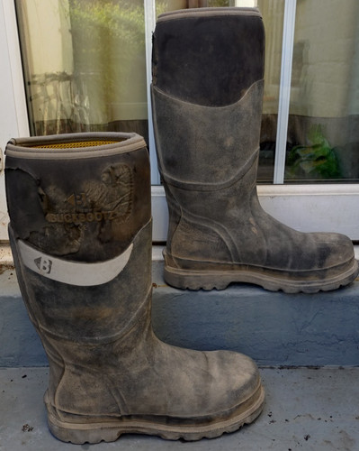 Mens black buckbootz - mens,