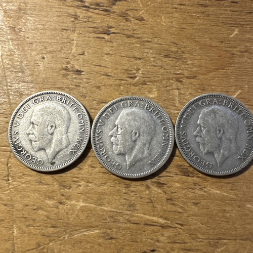 1932 george silver shilling - v,