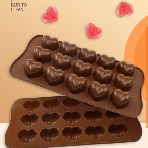 2pcs heart silicone cake mold - heart,