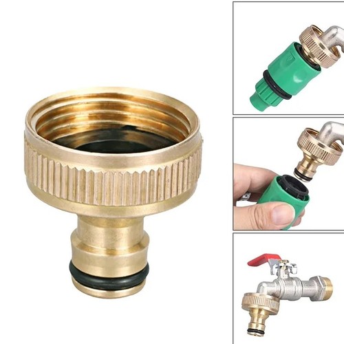 Brass tap connector - connector, adaptor