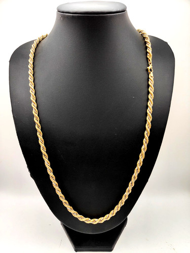Heavy 9ct yellow gold rope - heavy,