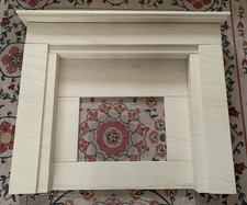 50” wide Limestone Fireplace surround and slips - No fire or hearth