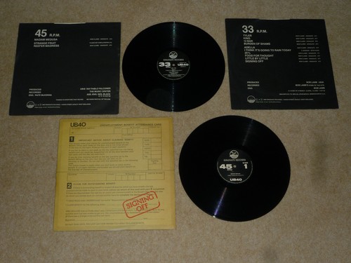 Ub40 signing off vinyl - signing, album