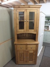 Solid Pine 2 Door Display Dresser, Bespoke Sizes and Colours Available