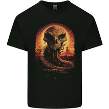 Serpent Skull Fantasy Snake Kids T-Shirt Childrens