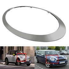 1x Chrome Headlight Trim Ring