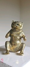 Rare Vintage Brass Bear Figure