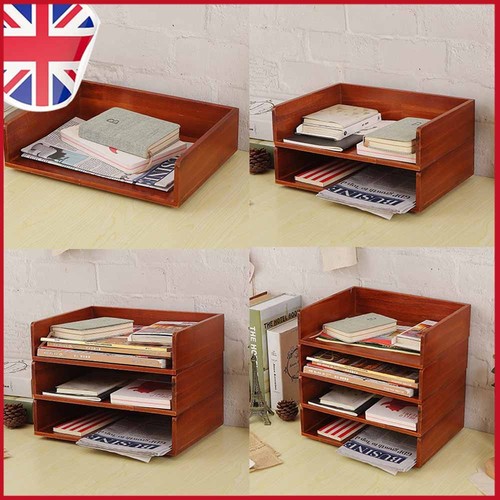Wooden letter tray - wooden,