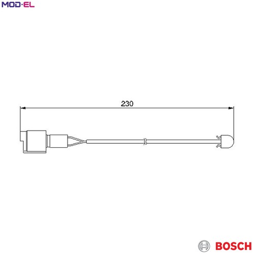 Warning contact brake pad - warning,