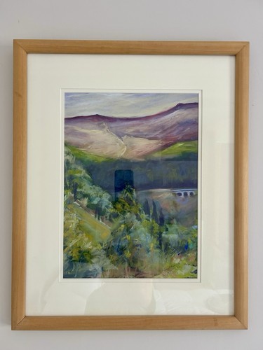 Vintage pastel painting - painting, a