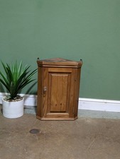 Vintage Pine Wall Corner Unit Cupboard Door Kitchen 