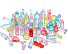 25 bottles soda wine beer shampoo baby milk oil 1:12th scale dolls house UH56