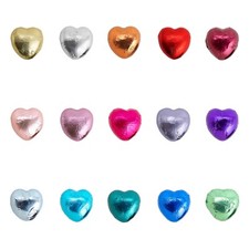 Chocolate hearts foil - foil, wrapped