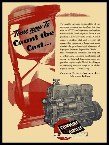 1945 style cummins diesel - style,