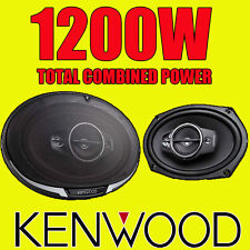 KENWOOD 6"x9" 6x9 1200W 4-way car rear deck oval shelf speakers, brand new pair