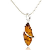 Natural Baltic Amber Sterling