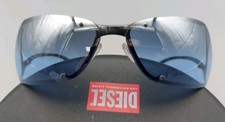 Diesel Cold Frame Blue Smoked Sunglasses 2000s (WG25)