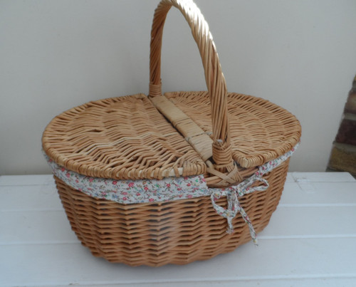 Wicker picnic basket lids - basket, 2