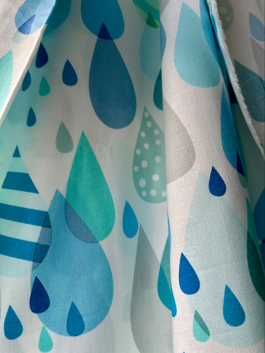 Alexander henry raindrops - raindrops, aqua