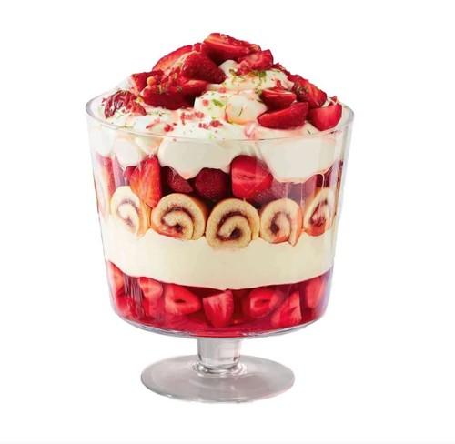 Trifle bowl footed - trifle,