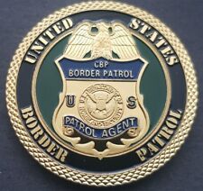 40mm BORDER  PATROL Challenge Coin With Coin Stand For Displaying 