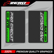KYB UPPER FORK DECALS MOTOCROSS GRAPHICS MX GRAPHICS PROCIRCUIT CARBON GREEN
