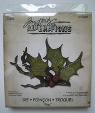 SIZZIX BIGZ HOLLY BRANCH DIE 657468 by TIM HOLTZ