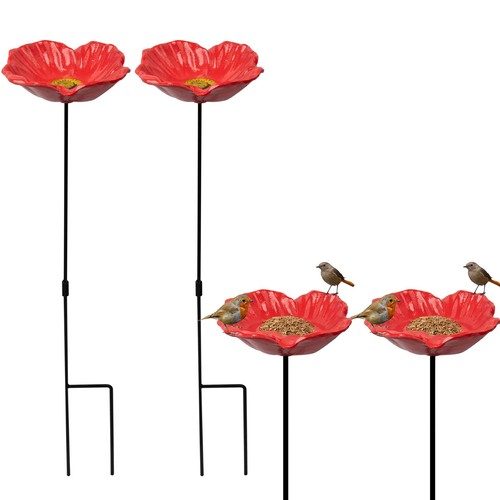 Cast iron bird - bird, feeder
