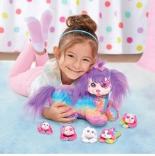 Puppy Surprise Cherry & Her Puppies Plush Toy Playset Soft Cuddly Dog Puppy Toy