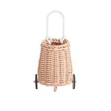 Olli Ella Dinkum Doll Rose Rattan Mini Luggy Bag Accessory 22cm