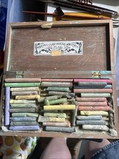 Vintage Reeves Greyhound Coloured Pastels Box 