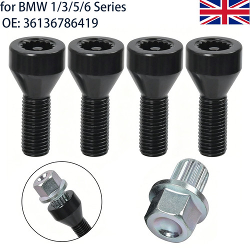5pc locking wheel nuts bolts - 5pc,