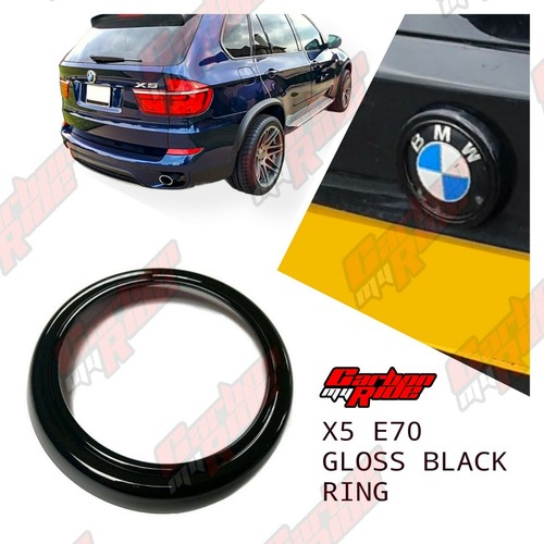 Bmw e70 gloss - black, rear