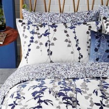 Clarissa Hulse "Boston Ivy" in Indigo- 100% Cotton  1 x pillowcase