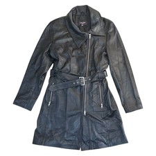 Connie Hoxton Leather Trench