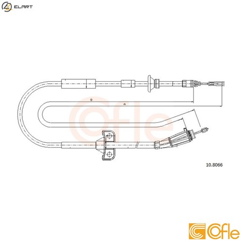 Cable pull parking brake - cable,