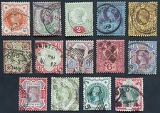 1887 1900 sg197 214 - gb, qv