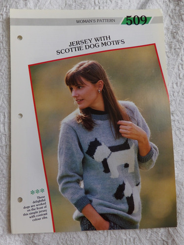 Jersey with scottie dog - scottie, motifs