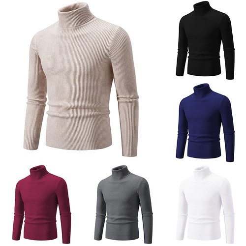Mens casual turtleneck sweater - turtleneck,