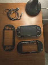 Sony PlayStation Vita Black Handheld Gaming System OLED 1003 with 8gb + case
