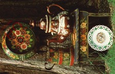 Picture Postcard:;Narrow Boat Decorative Ware, Boat Horse Feed Bowl