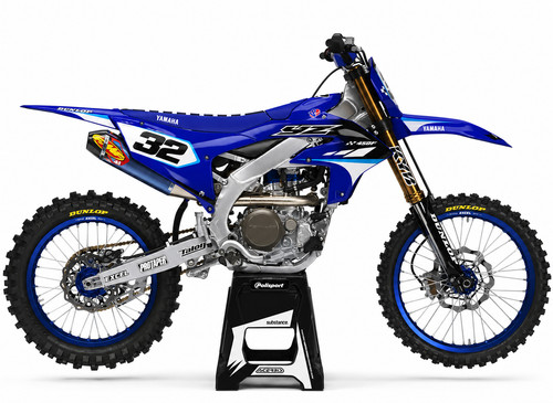 Yamaha trend blue graphics - yamaha,