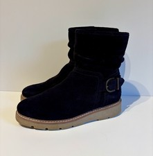 Next Navy Blue Suede Slouch