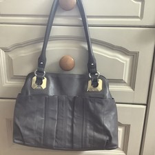 TIGNANELLO GREY LEATHER HANDBAG NEW CON SHOULDER BAG ❤️❤️