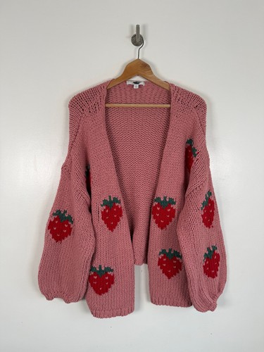 Next strawberry cardigan - strawberry, size