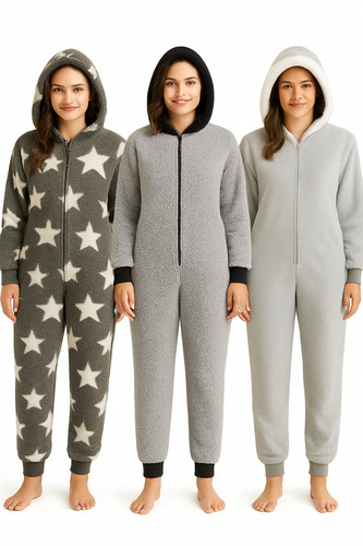 Teddy fleece 1onesie jumpsuit - teddy,